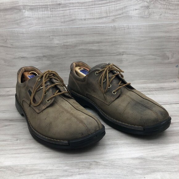 Ecco Shoes Mens EU 45 Brown Nubuck Leather Lace Up Derby Casual Shoes main image 7